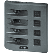 WeatherDeck® 12V DC Waterproof Switch Panel - 4 Position - Image 1