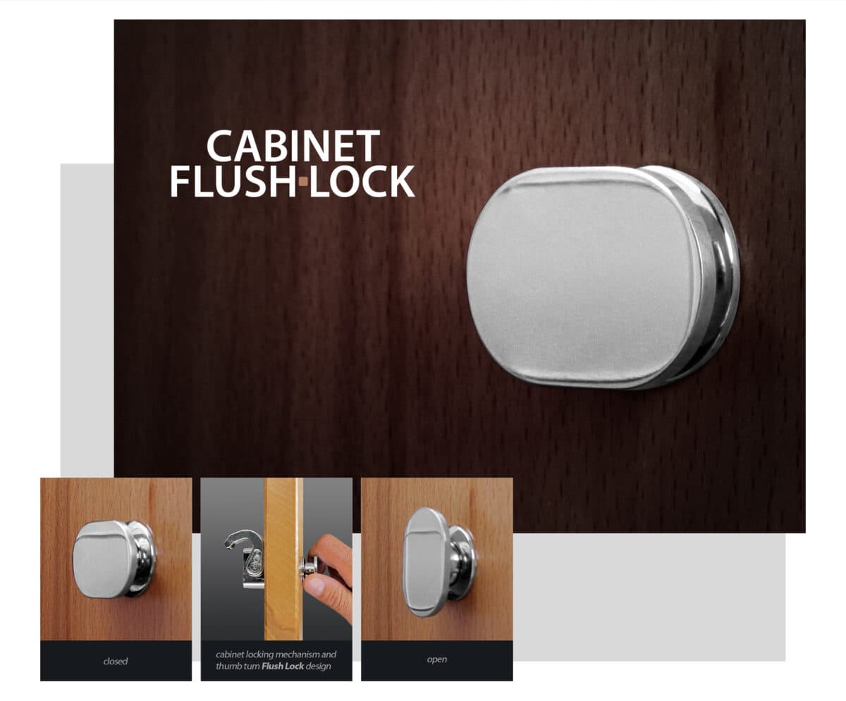 Cabinet Flush Lock - Image 1