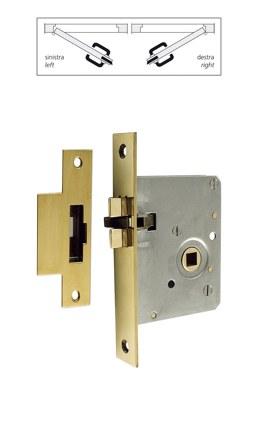 Lock with treble latch and striking plate - Image 1